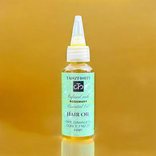 Tanzfinity Hair Oil for DRY, DAMAGED, CURLY, FRIZZY Hair - Infused with Rosemary Essential Oil