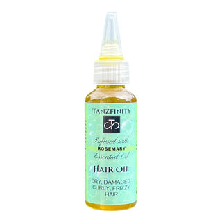 Tanzfinity Hair Oil for DRY, DAMAGED, CURLY, FRIZZY Hair - Infused with Rosemary Essential Oil