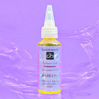 Tanzfinity Hair Oil for THIN, FLYAWAY, NO VOLUME Hair - Infused with Rosemary Essential Oil
