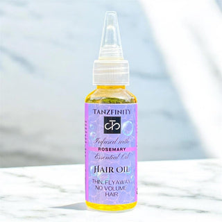 Tanzfinity Hair Oil for THIN, FLYAWAY, NO VOLUME Hair - Infused with Rosemary Essential Oil