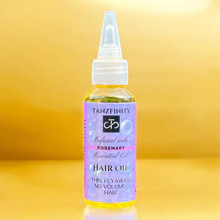 Tanzfinity Hair Oil for THIN, FLYAWAY, NO VOLUME Hair - Infused with Rosemary Essential Oil