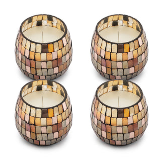 Small Glass Jar Candles - Amber Mosaic
