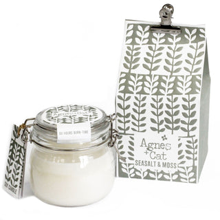 Agnes + Cat Kilner Jar Candle - Seasalt and Moss